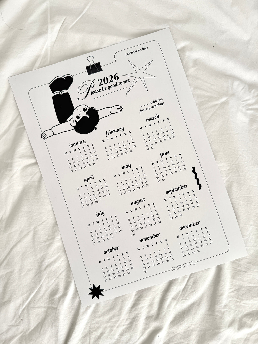 2026 Calendar𓆩♡𓆪