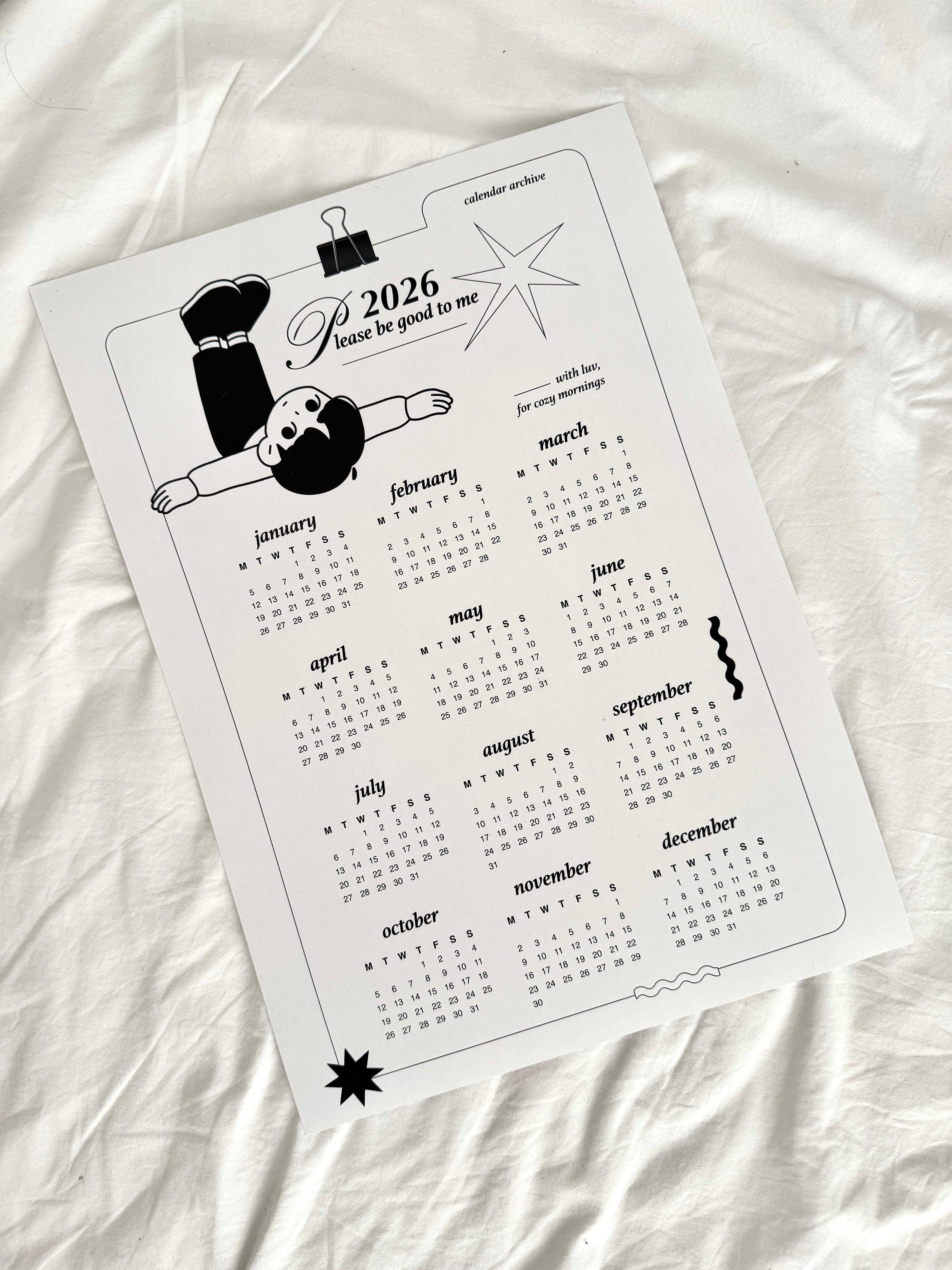 2026 Calendar𓆩♡𓆪