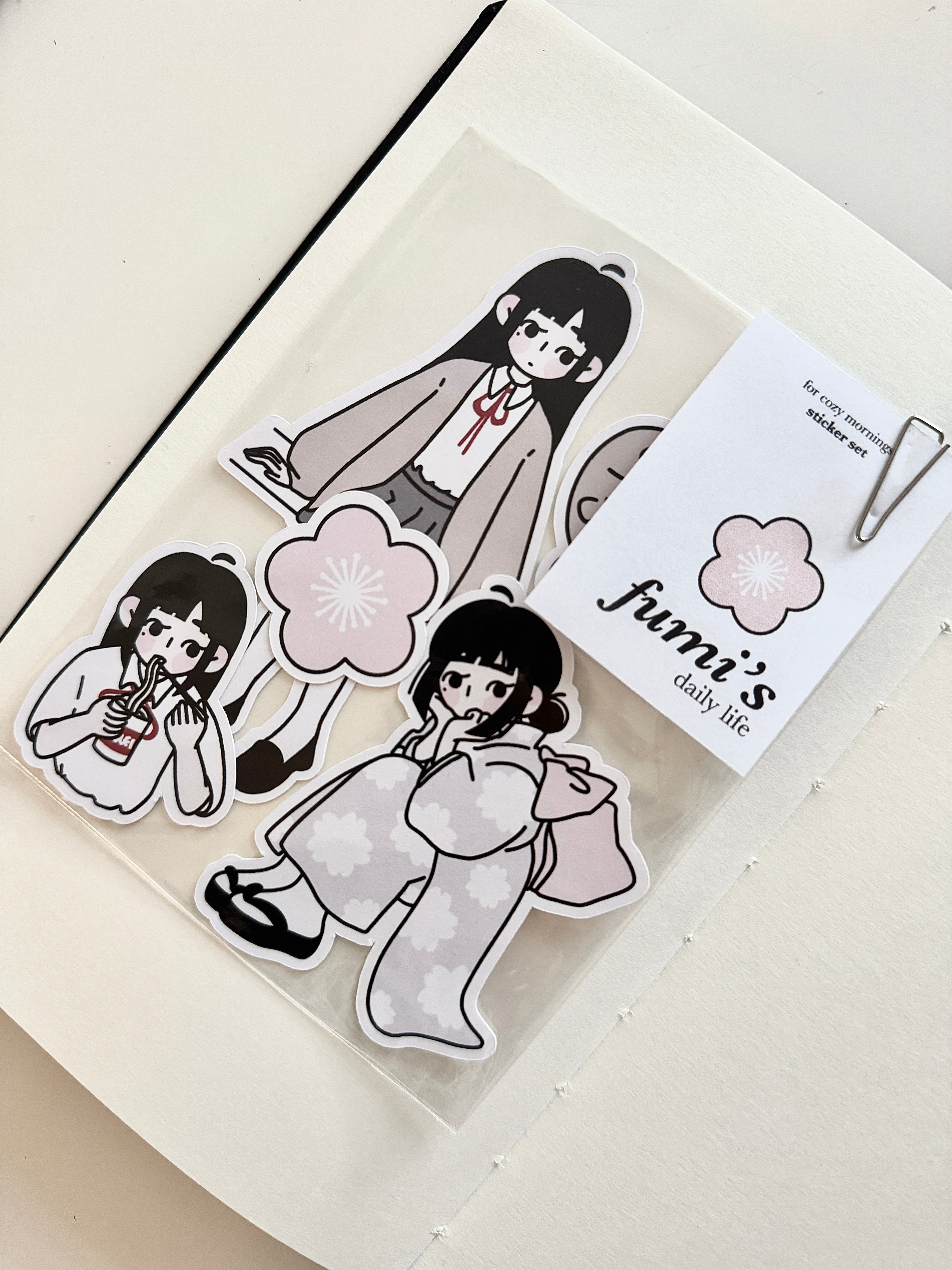 Fumi Daily Life SET stickers 𓆩♡𓆪