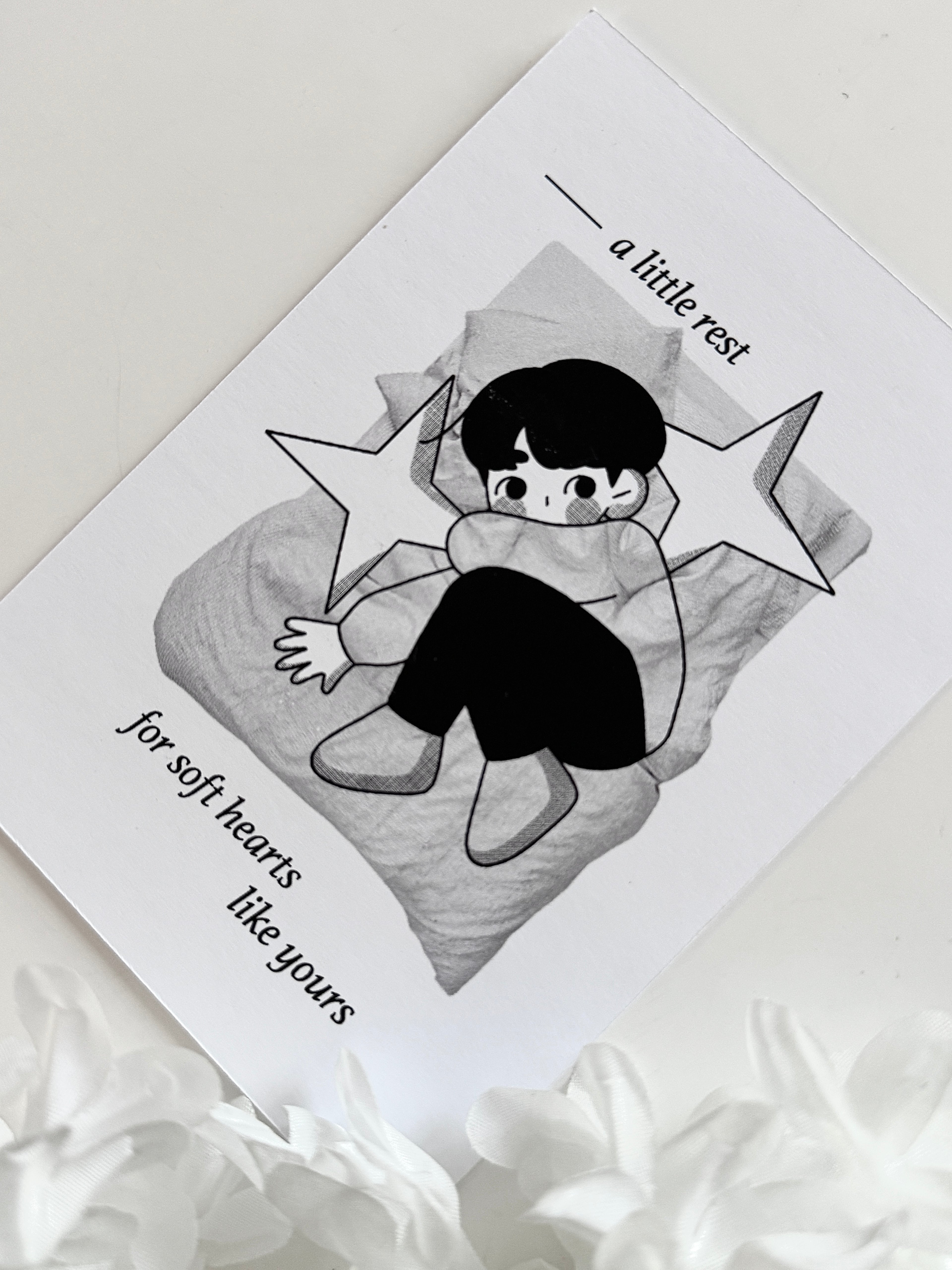 Soft hearts postcard 𓆩♡𓆪