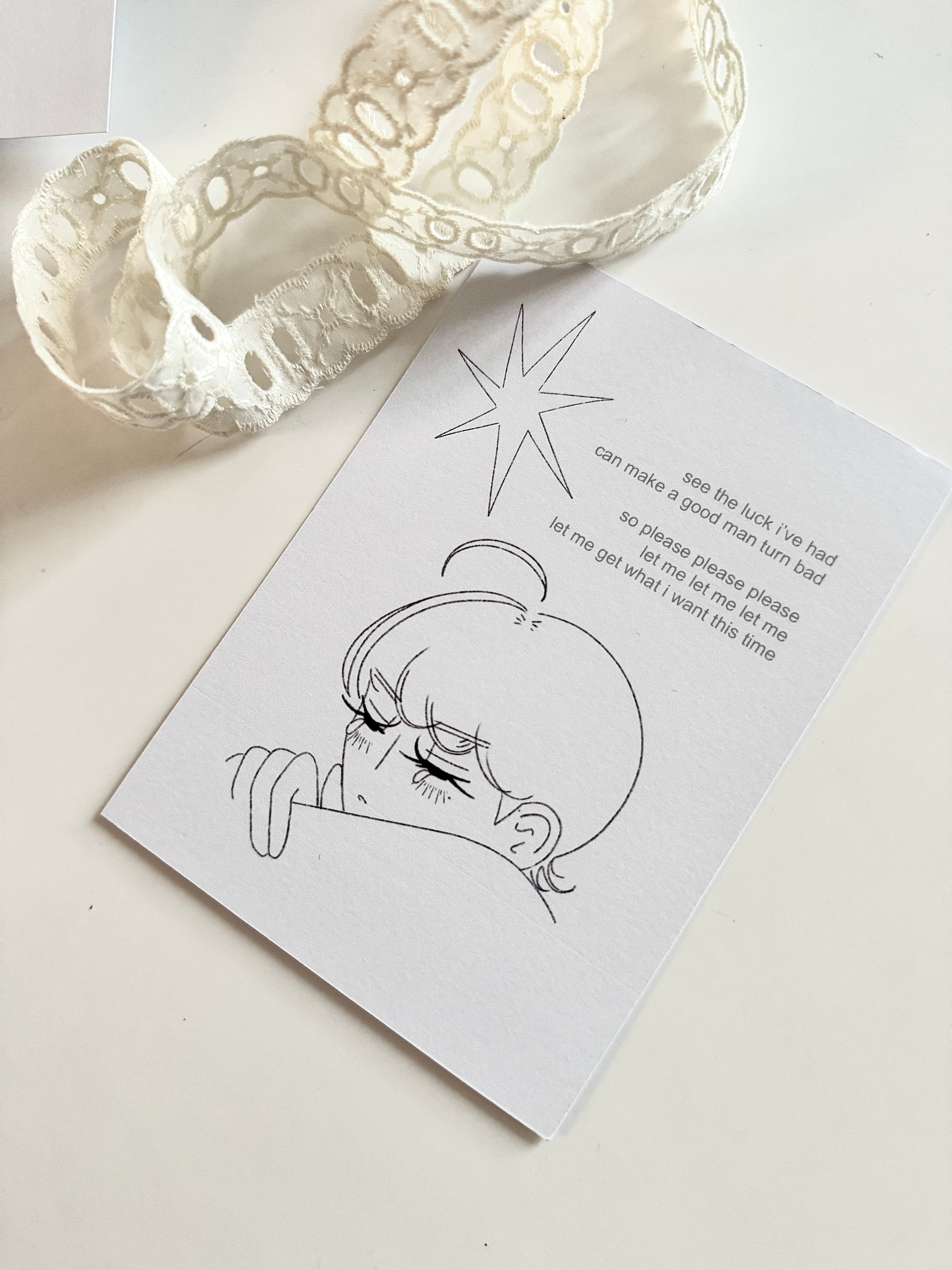 LUCKY postcard 𓆩♡𓆪