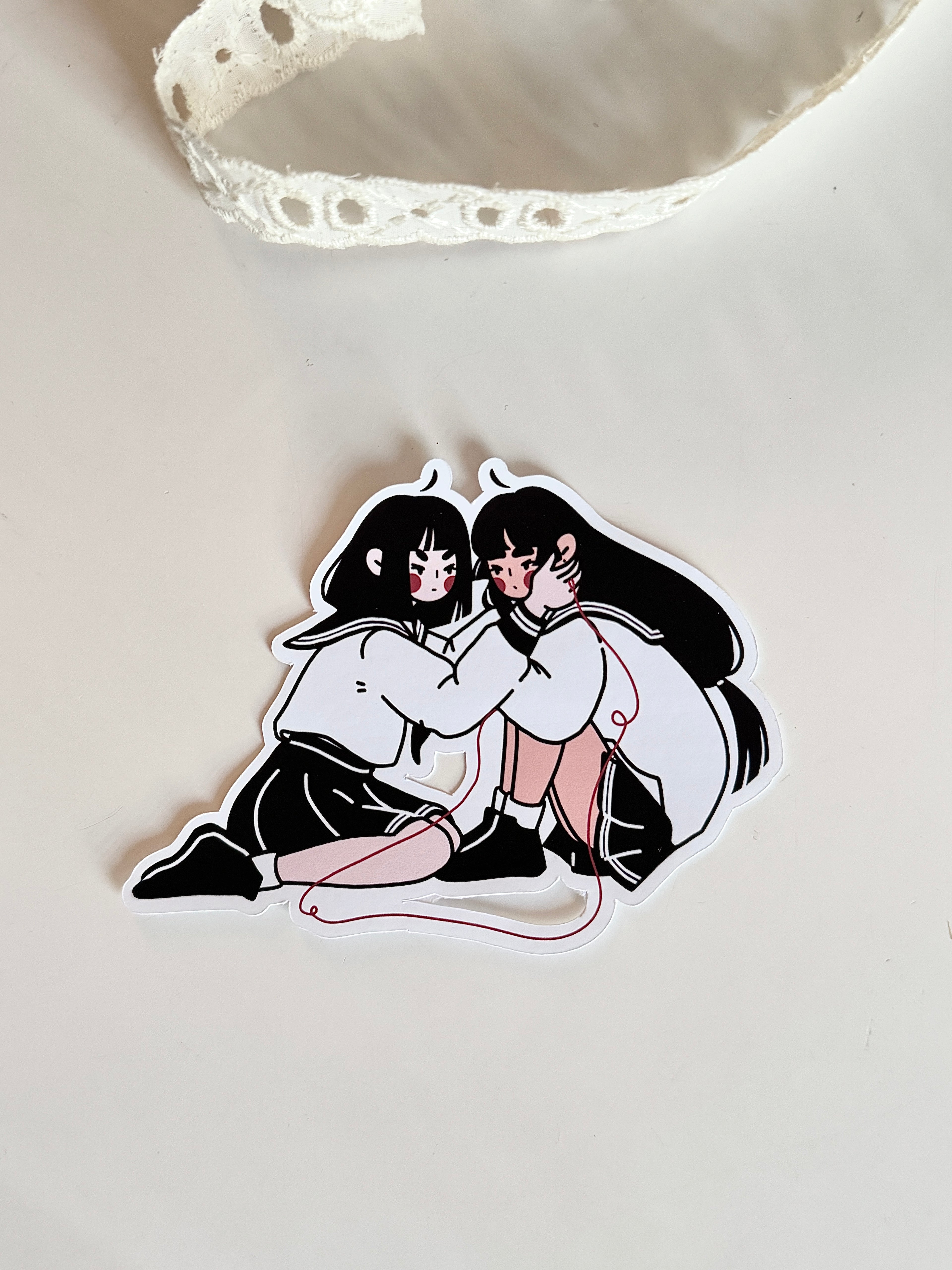 "Red Thread" sticker 𓆩♡𓆪